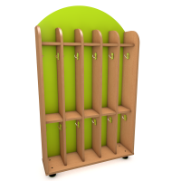 Шкаф для полотенец напольный двухъярусный, 5 секции (ХДФ цветной)