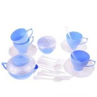 Набор посуды "Волшебная Хозяюшка" (24 предмета, красный, розовый)