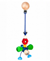 Подвеска для коляски "Бабочки" синяя