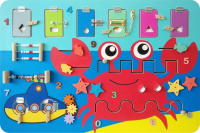 Бизиборд на стену "Крабик"