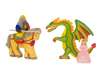 РЫЦАРЬ НА КОНЕ, ДРАКОН, ПРИНЦЕССА