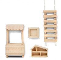 Набор деревянной мебели для домика; Сделай сам; Игрушки