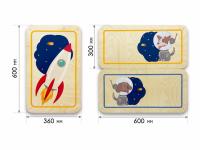 Набор стеновых панелей «Мы в Космосе - Белка и Стрелка»