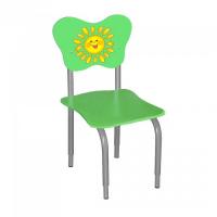 СТУЛ НА МЕТАЛЛОКАРКАСЕ РЕГУЛИРУЕМЫЙ "Солнце" зеленый