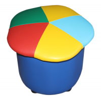 Пуфик круглый каркасный "Радуга"