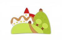 Декорация "Деревушка" 118х78 см