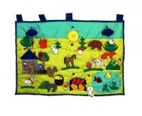 Коврик, панно настенное "Деревня"