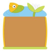 Декорация для магнитной доски "Рыбка"