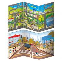 Декорация (ширма настольная) для сюжетно-ролевой игры 2 в 1 В ГОРОДЕ