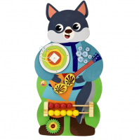 Дидактическая панель  Бизиборд ВОЛК