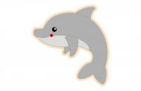 Декорация "Дельфин Дэн" 38х43 см