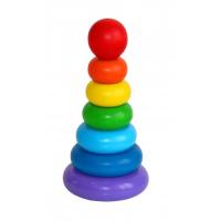 Пирамидка "Семицветик", 7 деталей