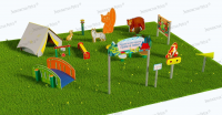 Туристическая площадка "Привал на полянке". Комплект: Стандарт 1