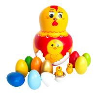 Счетный материал "Курочка-несушка с цыплятами"