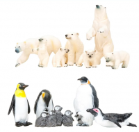 Набор фигуркок "Белые медведи, пингвины" (12 шт)