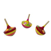 Волчок с росписью круглый