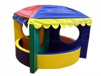 Сухой бассейн-трансформер «Карусель» 6 элементов с шариками