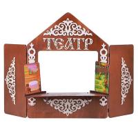 Ширма для кукольного театра + декорации (2 шт.)