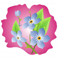 Наклейка интерьерная "Цветок" 3