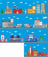 Набор декоративных панелей "Город профессий"