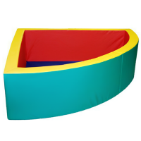 Сухой бассейн без аппликации, угловой (1,5х1,5 м)