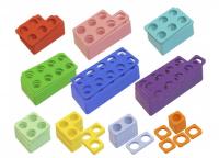 Нумирошка. Набор цветных пластиковых форм 100 шт по методике Нумикон