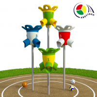 Модуль спортивный "Квестбол" Цветок 1. Модель 6     