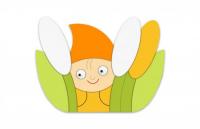 Декорация "Лепрекон в камышах" 78х58 см