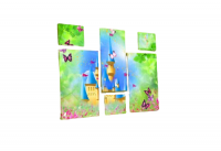 Модульная картина "Замок и бабочки"