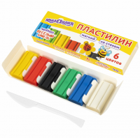 Пластилин восковой (6 цветов)