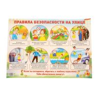 Плакат "Правила безопасности на улице"