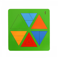 Головоломка Сложи треугольник №1 Н.Семёнова