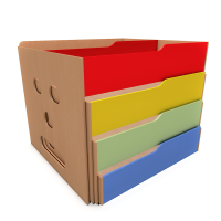 Кровать  выкатная восьмиместная 1612х1268х1120 мм