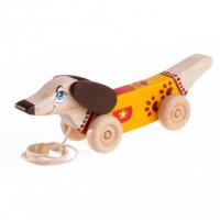 Деревянная каталка "Таксик"