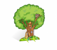 Декорация "Дерево-дом"