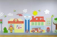 Развивающая панель "Городская среда: Пожарная часть»