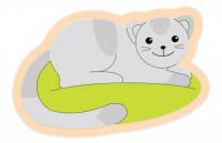 Декорация "Кошка" 58х28 см