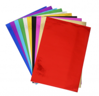 Бумага цветная фольгированная (10 цветов)