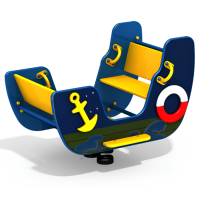 Качалка на пружине "Кораблик"