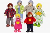 Набор мини-кукол  "Счастливая семья  европейская"