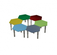 Стол-трансформер "Соты" (6 столов), d=700 мм (ЛДСП)