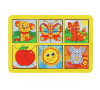 Головоломка "Ферма", квадраты двусторонние