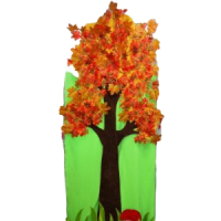 Декорация "Клен на сетке"