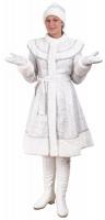 Костюм Снегурочка "Классика-М" сантун (белый)