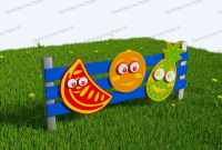 Забор из Экопластика "Огородный 7"