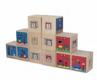 Кубики деревянные "Квартиры"