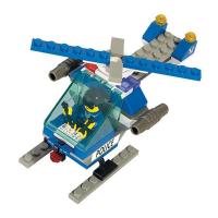 Конструктор Полиция "Вертолёт", 69 деталей