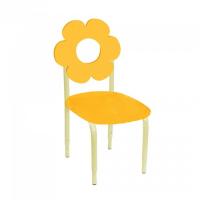 СТУЛ ДЕТСКИЙ НА М/К РЕГУЛИРУЕМЫЙ 2 МДФ "ЦВЕТОК" оранжевый