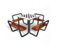 Стол шахматный со скамейками