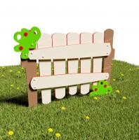 Забор из Экопластика "Ворота в листве"